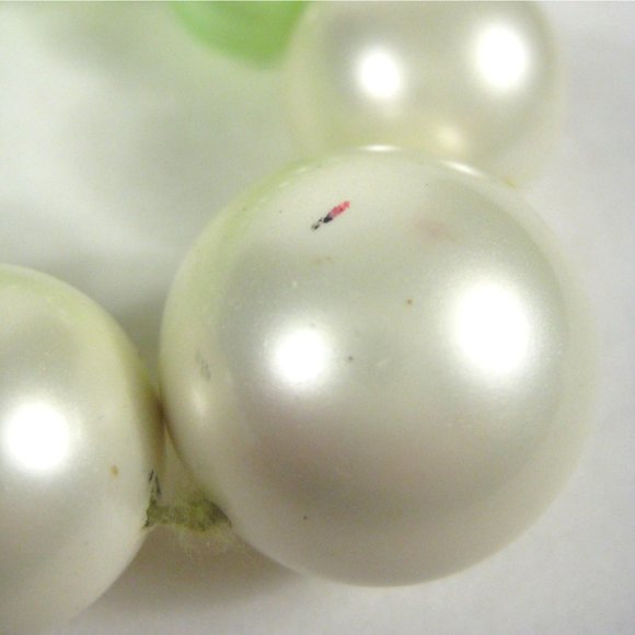 Imitation Pearl Beaded Necklace 32 inch Vintage 1960 1950 MOD MCM Strand - Picture 2 of 9